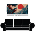 Luxury Abstract Peacock Canvas Wall Painting