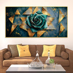 Luxury Abstract Rose Canvas Wall Painting