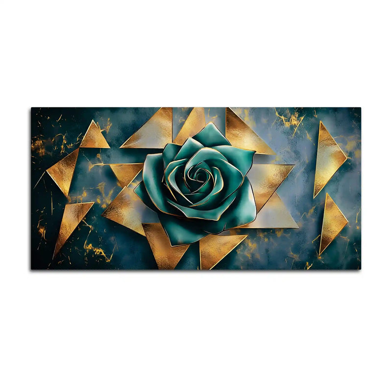 Luxury Abstract Rose Canvas Wall Painting