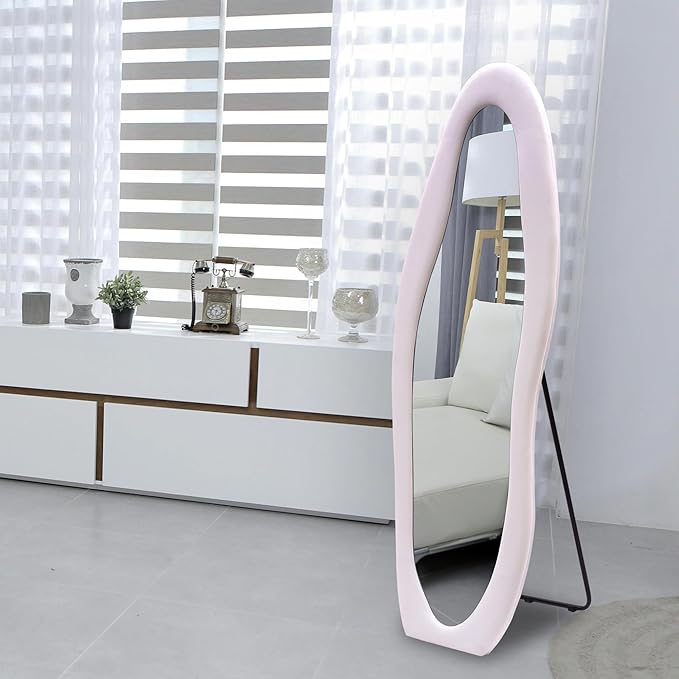 Luxury Abstract Shape Full Body Standing Mirror for Home & Studio – Premium Designer Floor Mirror