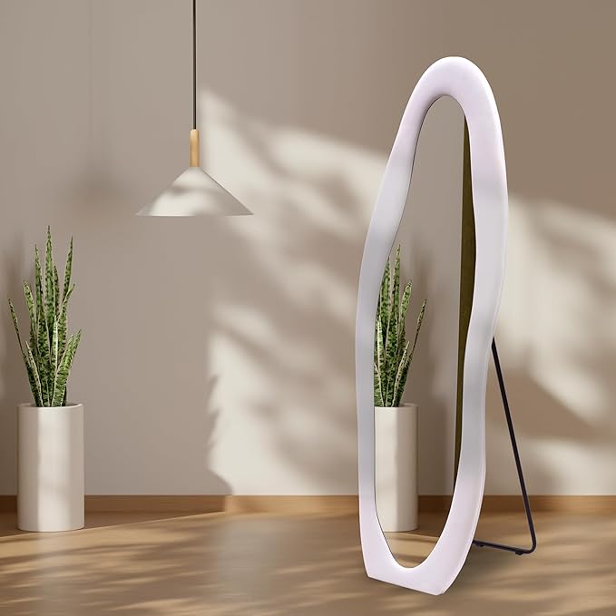 Luxury Abstract Shape Full Body Standing Mirror for Home & Studio – Premium Designer Floor Mirror