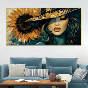 Luxury Abstract Woman Canvas Painting