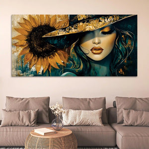 Luxury Abstract Woman Canvas Painting