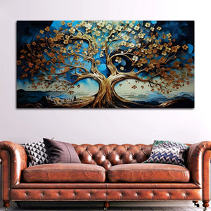 Luxury Artistic Tree Canvas Wall Art Painting for Home & Office Décor