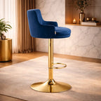 luxury-bar-stool-with-blue-velvet-upholstery-and-gold-frame