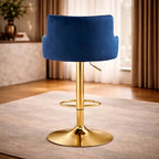luxury-bar-stool-with-blue-velvet-upholstery-and-gold-frame