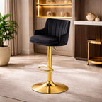 luxury-bar-stool-with-rich-black-velvet-upholstery-and-gold-frame