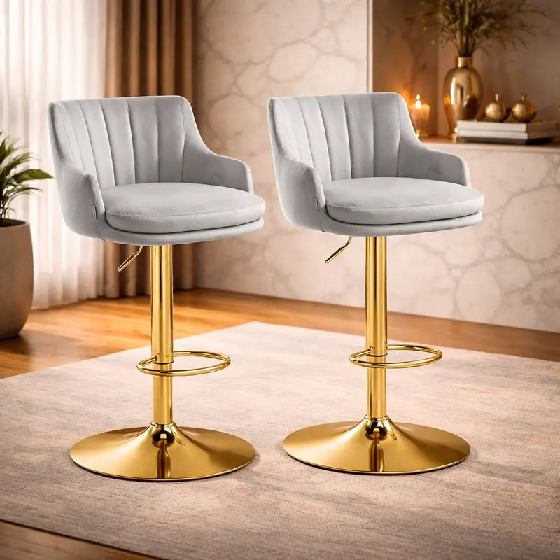 luxury-bar-stool-with-rich-grey-velvet-upholstery-and-gold-frame