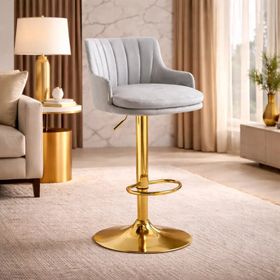 luxury-bar-stool-with-rich-grey-velvet-upholstery-and-gold-frame