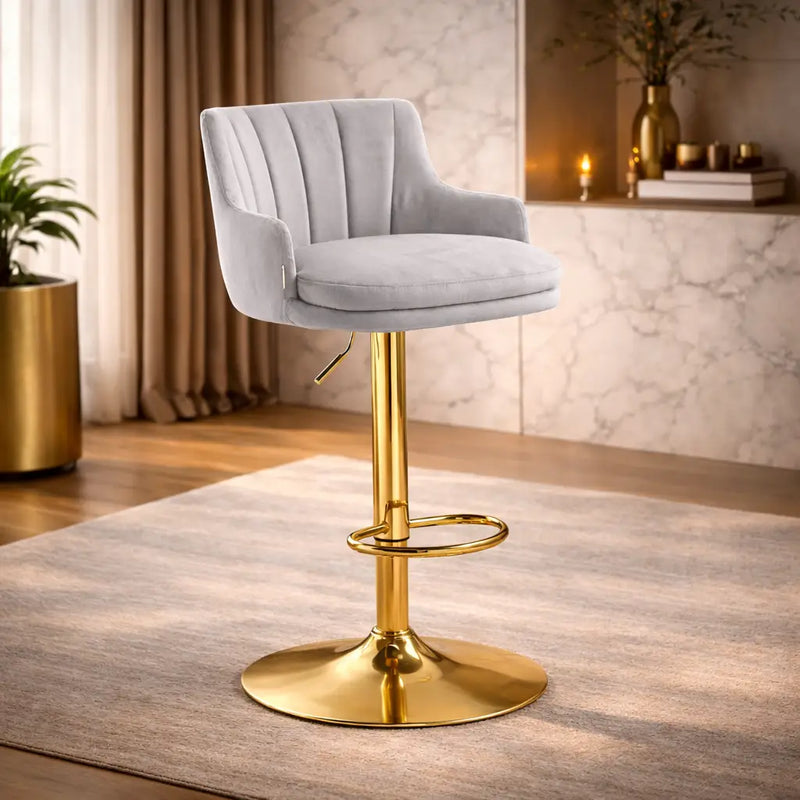 luxury-bar-stool-with-rich-grey-velvet-upholstery-and-gold-frame