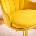 luxury-bar-stool-with-rich-yellow-velvet-upholstery-and-gold-frame