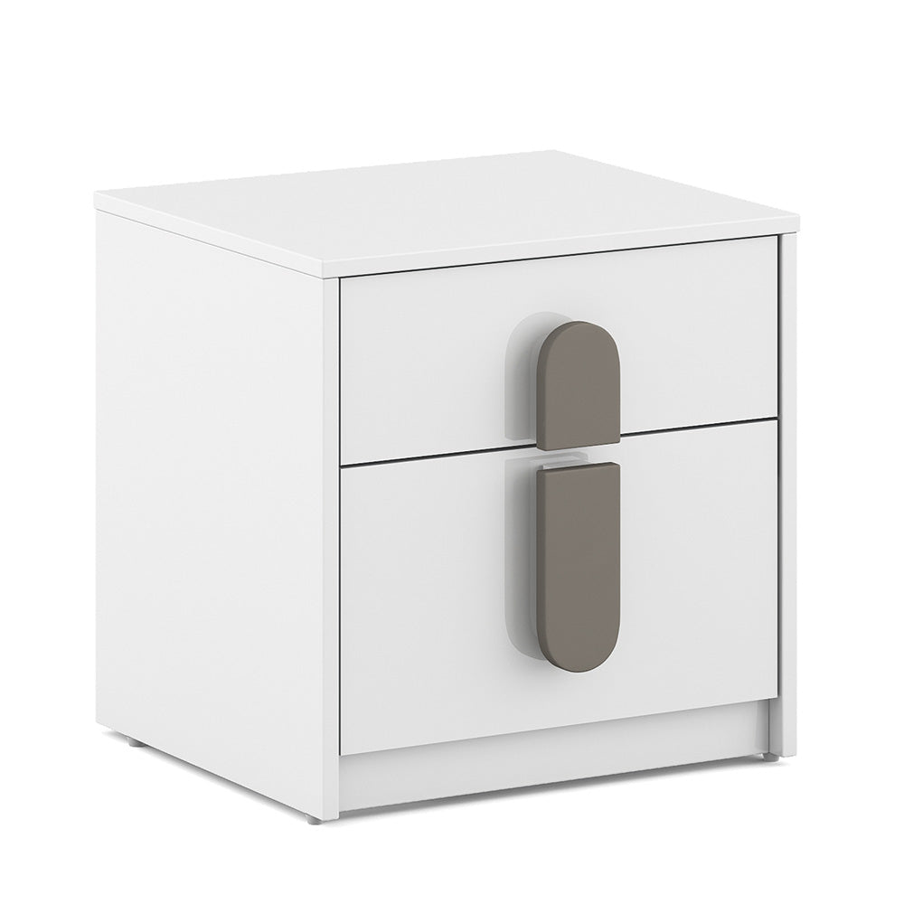 Luxury Bedside Table with Designer Handles & Storage