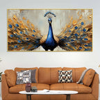 luxury-blue-peacock-opening-feathers-abstract-canvas-wall-painting