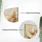 Luxury Botanical White Tulip Flower Modern Canvas Wall Painting
