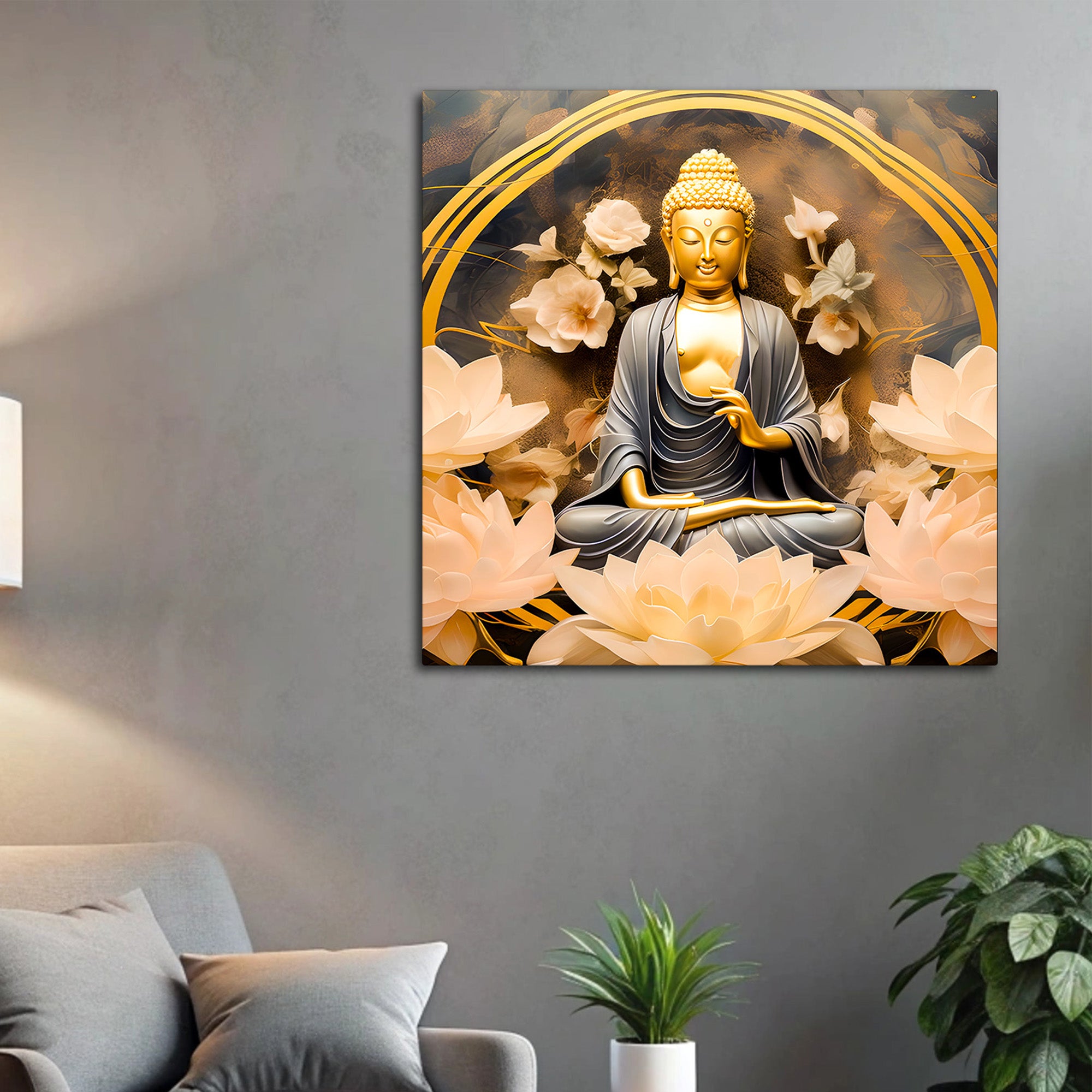 Luxury Buddha Canvas Painting