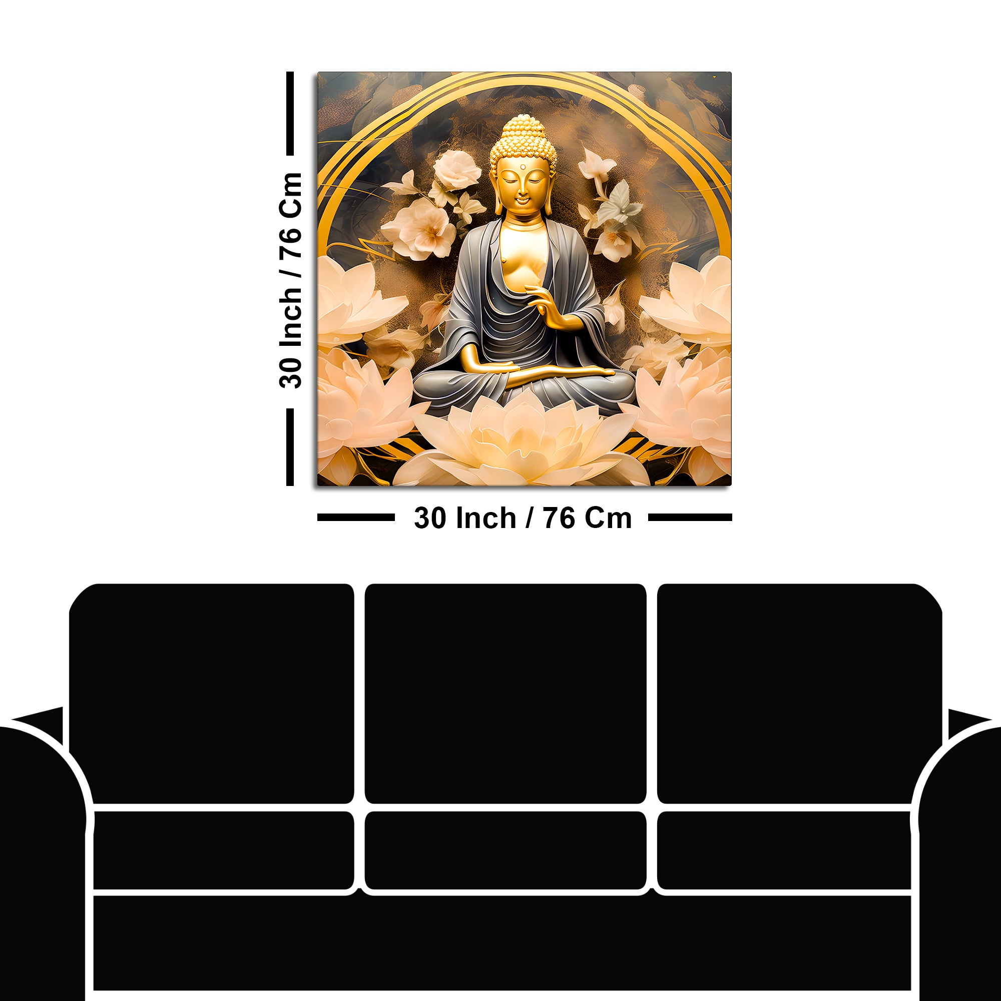 Luxury Buddha Canvas Painting