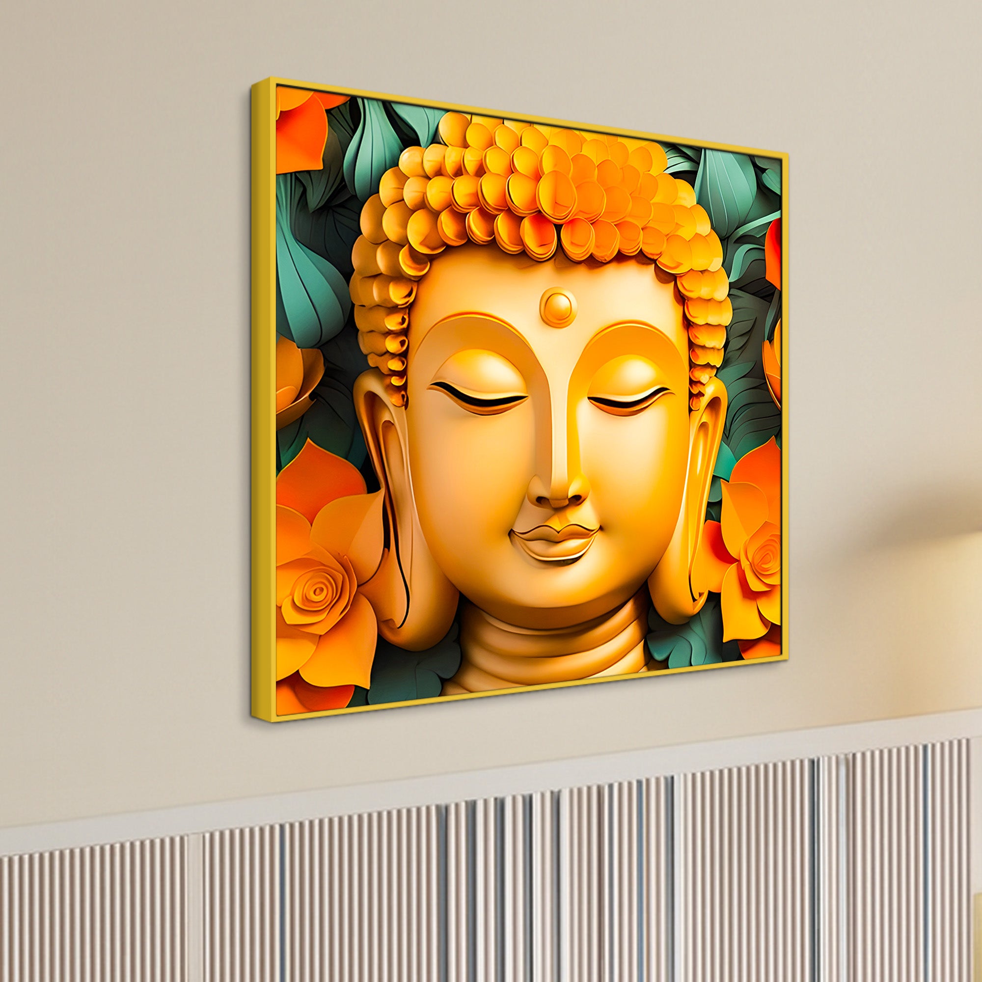 Luxury Buddha Canvas Painting for Modern Living Room
