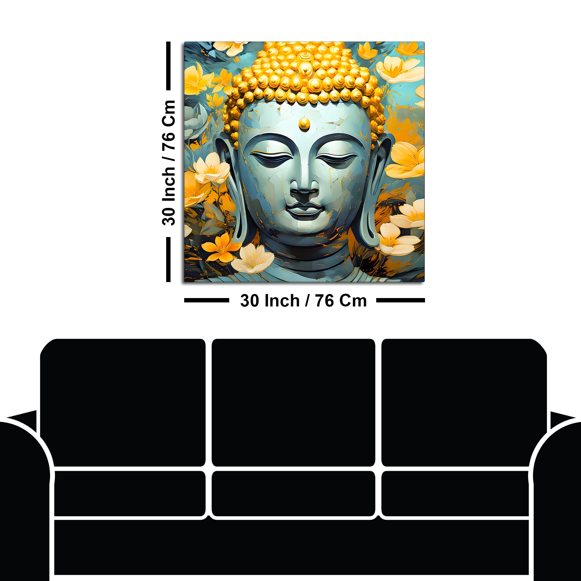 Luxury Buddha Canvas Painting for Modern Spiritual Homes