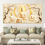 Luxury Buddha Canvas Painting – Spiritual Wall Decor