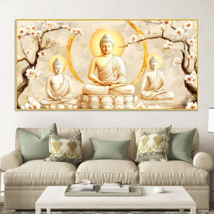 Luxury Buddha Canvas Painting – Spiritual Wall Decor