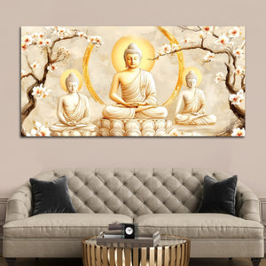 Luxury Buddha Canvas Painting – Spiritual Wall Decor