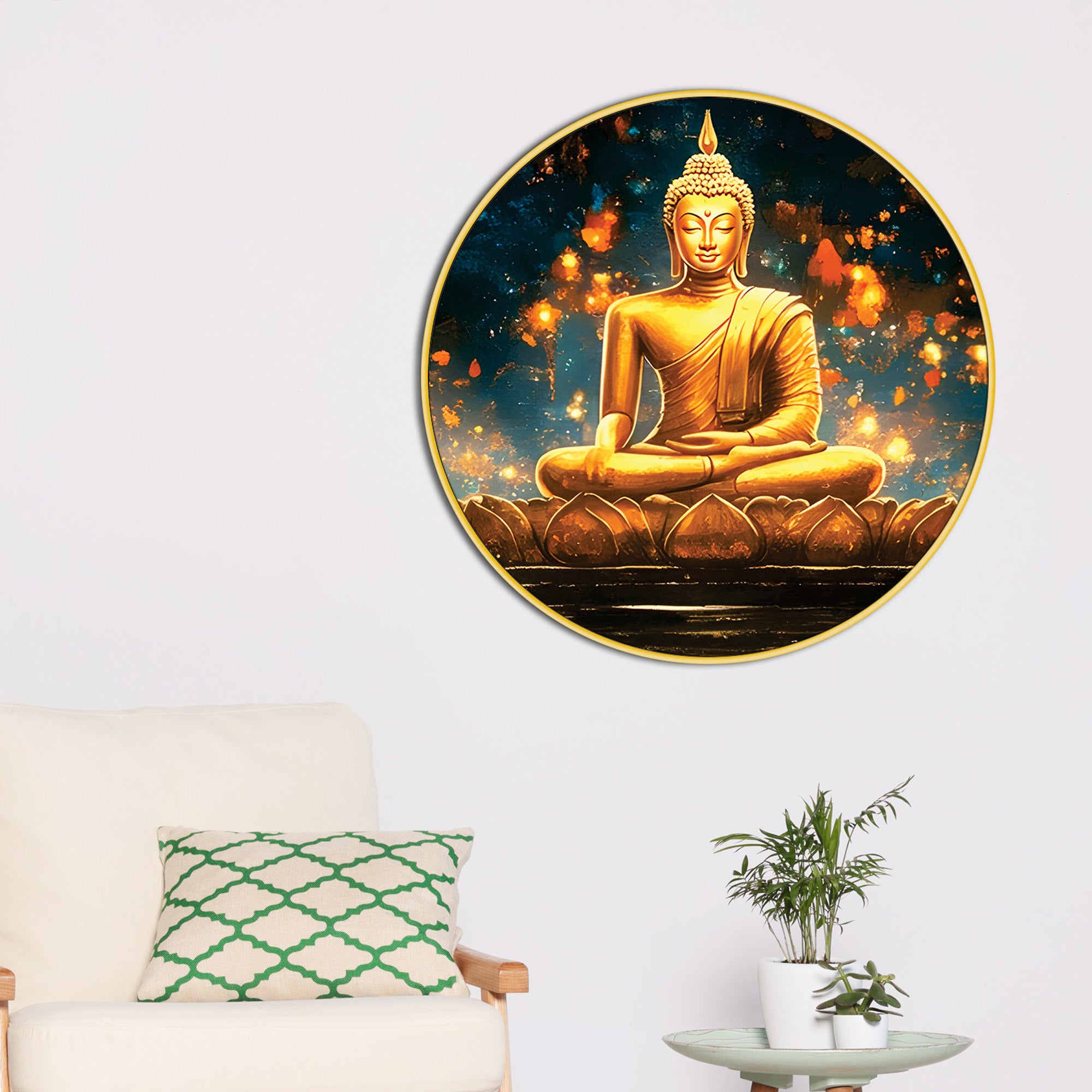 Luxury Buddha Canvas Wall Painting