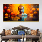 Luxury Buddha Canvas Wall Painting for Beautiful Home Décor