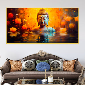 Luxury Buddha Canvas Wall Painting for Beautiful Home Décor