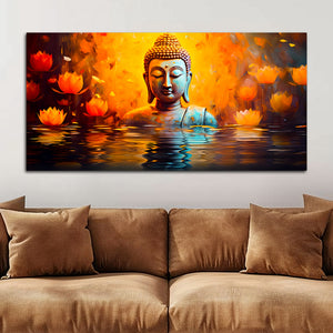 Luxury Buddha Canvas Wall Painting for Beautiful Home Décor