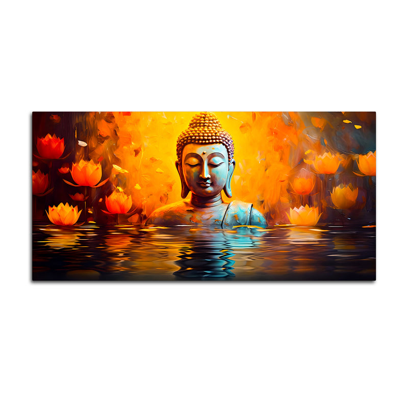 Luxury Buddha Canvas Wall Painting for Beautiful Home Décor
