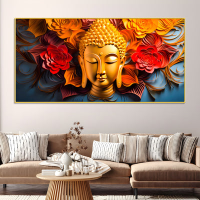 luxury-buddha-floral-canvas-painting-for-home-office