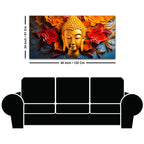 Luxury Buddha Floral Canvas Painting for Home & Office