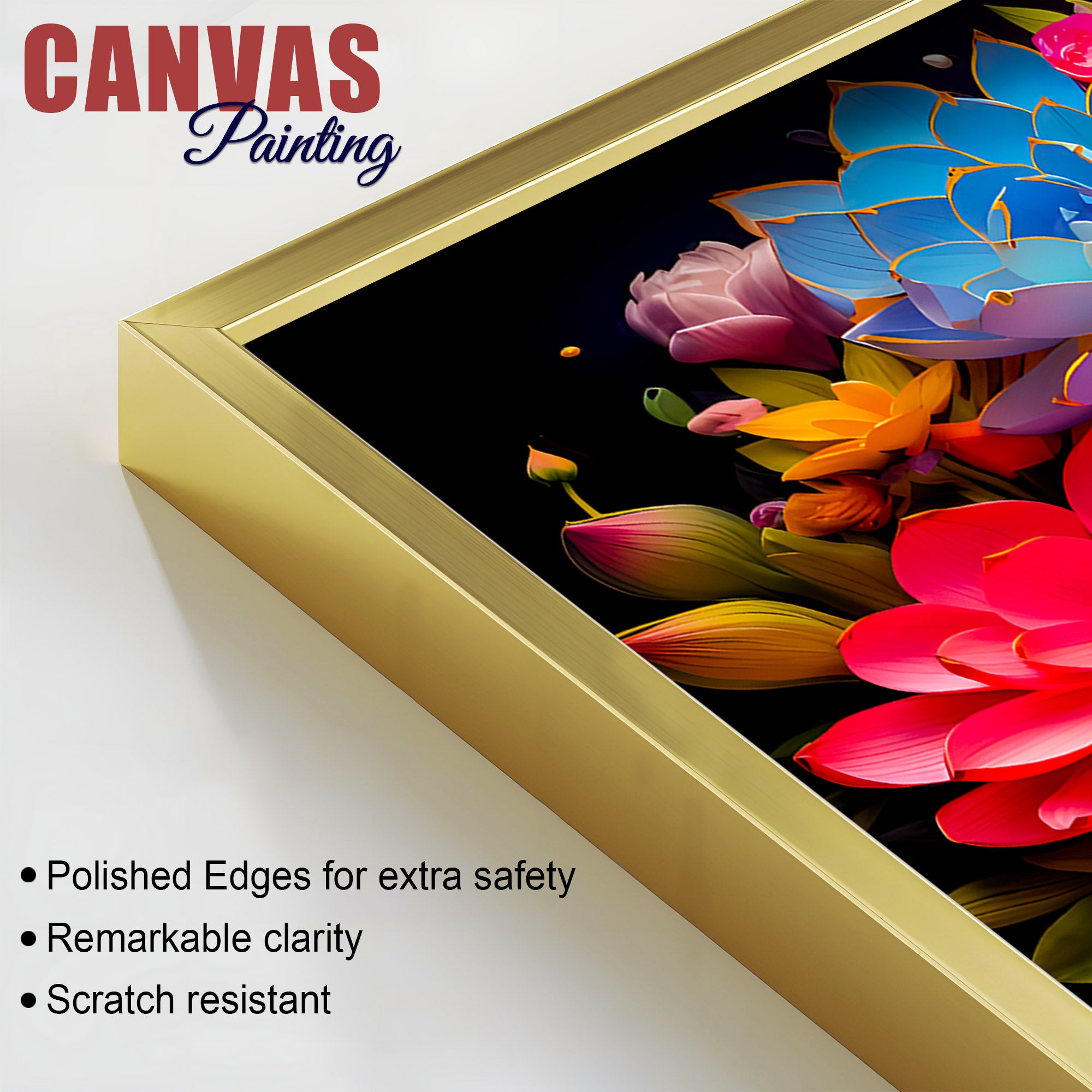 Luxury Buddha Wall Painting for Elegant Living Room