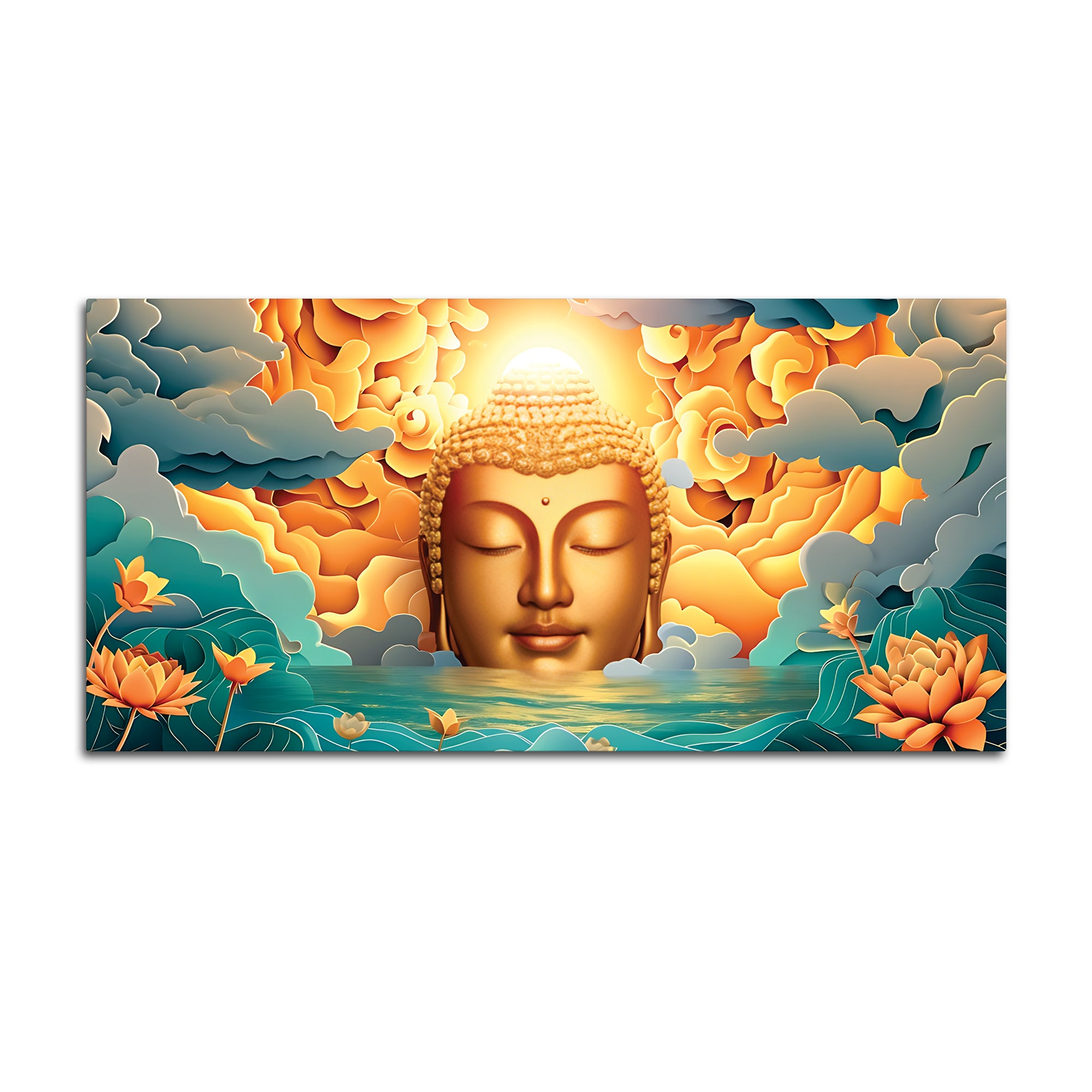Luxury Buddha Wall Painting for Interior Wall Decor