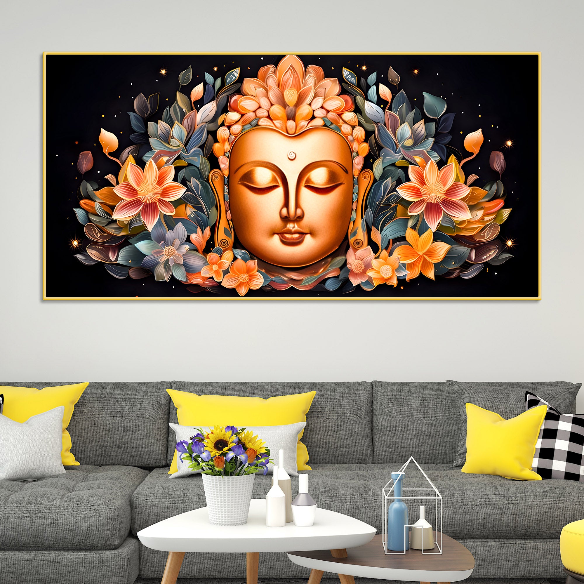 luxury-buddha-wall-painting-for-modern-home-decoration