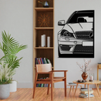 Luxury Car Metal Wall Art for Living Room & Dining Decor