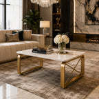 luxury-center-table-with-white-marble-finish-and-gold-frame