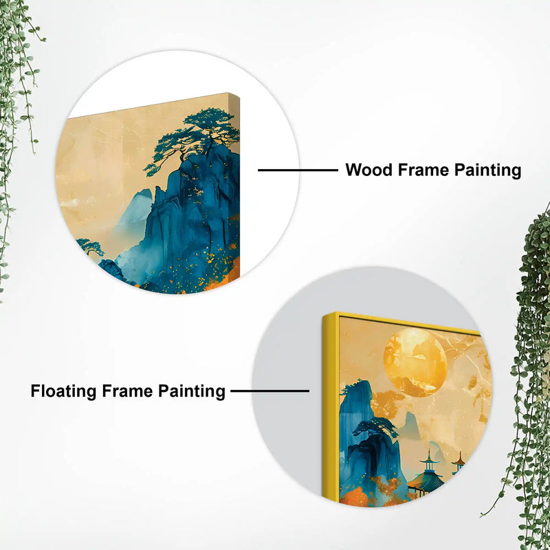 Luxury Chinese Style Mountain Canvas Painting