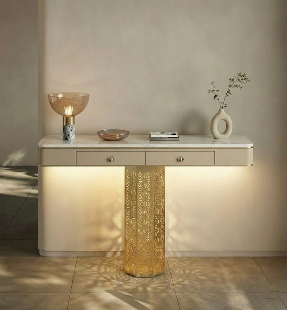 luxury-console-table-with-led-storage-drawers