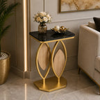 Luxury Console Table with Marble Top Modern Accent Side Table for Living Room Entryway Bedroom