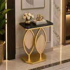 Luxury Console Table with Marble Top Modern Accent Side Table for Living Room Entryway Bedroom