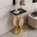 Luxury Console Table with Marble Top Modern Accent Side Table for Living Room Entryway Bedroom