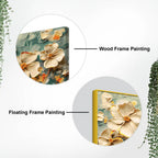 Luxury Cream Blossom Canvas Wall Painting for Stylish Home Decor
