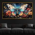 Luxury Crystal Glass Butterfly Wall Painting