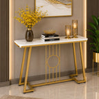 Luxury Decorative Console Table with Marble Surface