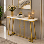 Luxury Decorative Console Table with Marble Surface