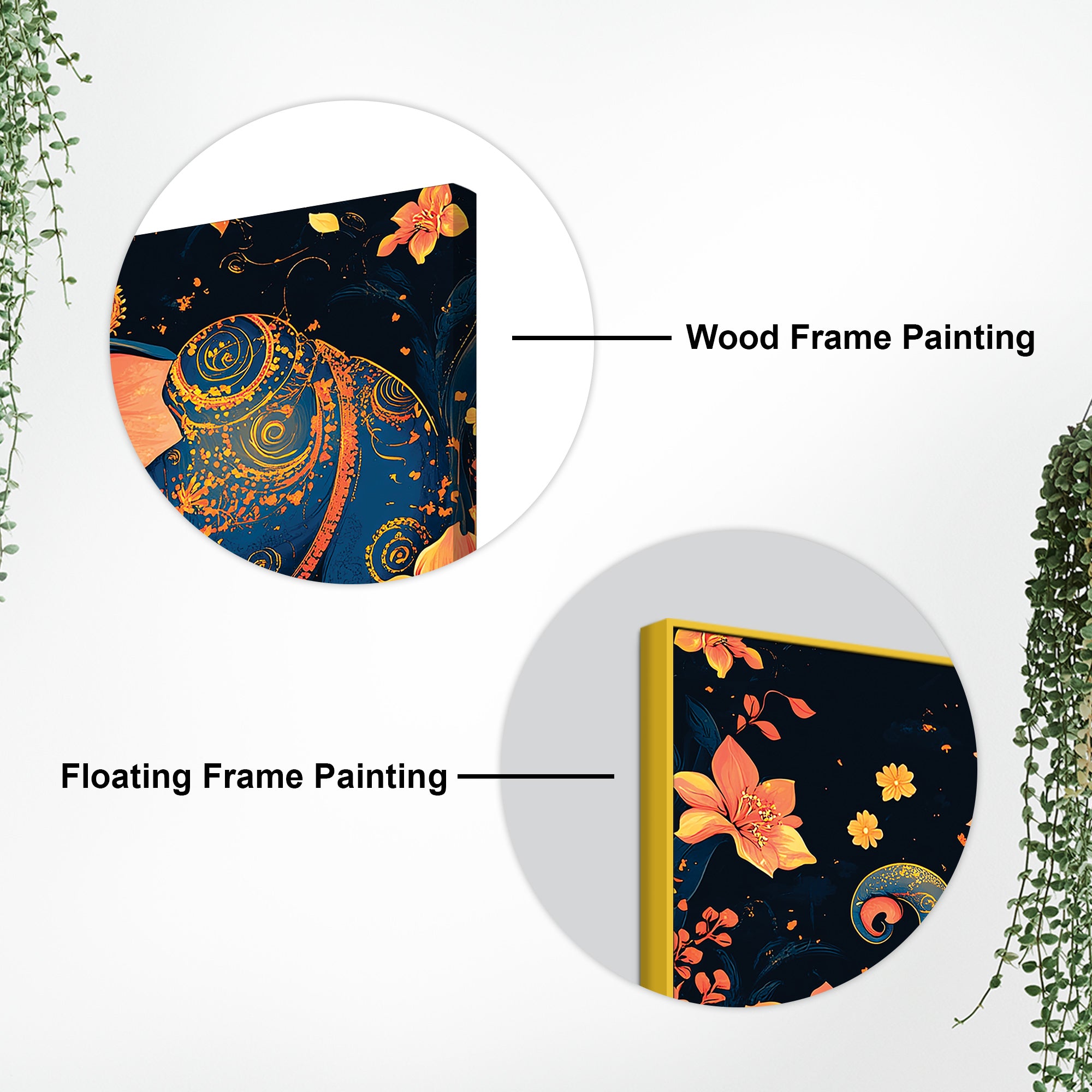 Luxury Elephant Art Premium Canvas Wall Painting