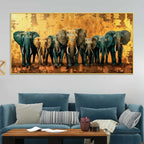 Luxury Elephant Canvas Wall Painting for Modern Interiors