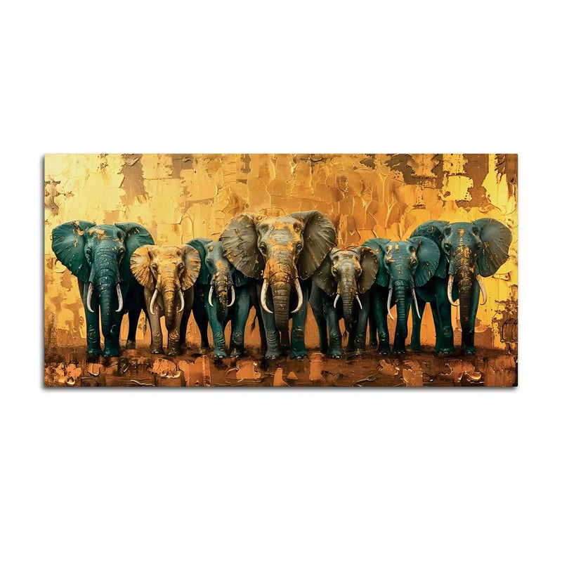 Luxury Elephant Canvas Wall Painting for Modern Interiors