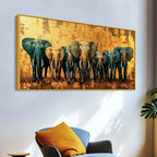 Luxury Elephant Canvas Wall Painting for Modern Interiors